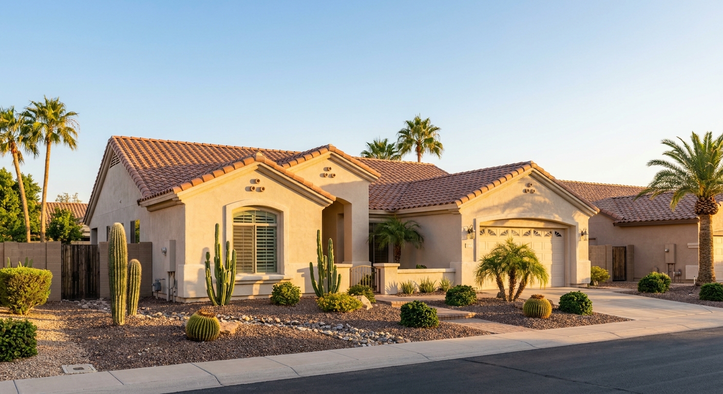 Single-family rental home exterior in Gilbert, Chandler & the Phoenix Valley, AZ